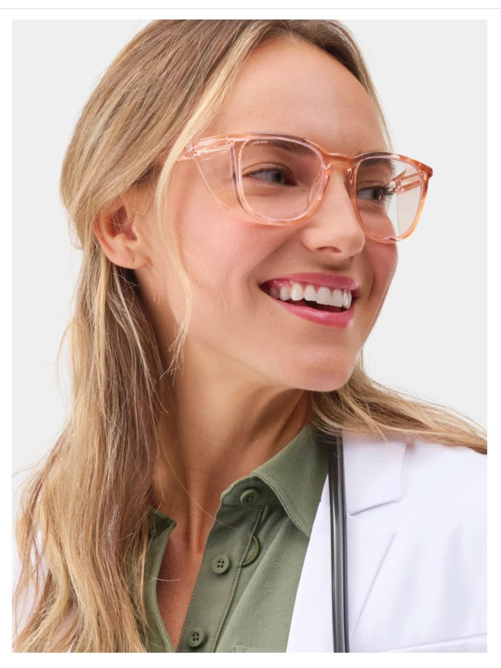 Stoggles Peach Square Safety Glasses